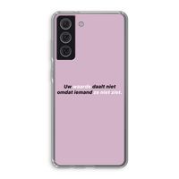 uw waarde daalt niet: Samsung Galaxy S21 FE Transparant Hoesje
