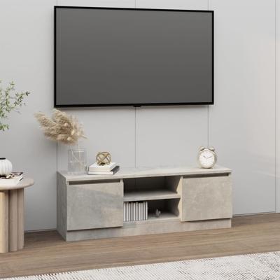 Tv-meubel met deur 102x30x36 cm betongrijs