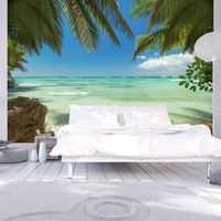 Zelfklevend fotobehang - Ontspannen op het strand , Tropisch , Premium Print - thumbnail