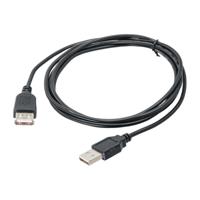 Akyga USB-kabel USB-A stekker, USB-A bus 1.80 m Zwart AK-USB-07