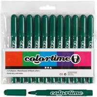 Colortime Donkergroene jumbo stiften, 12st.