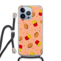 Chicken 'n Fries: iPhone 13 Pro Transparant Hoesje met koord