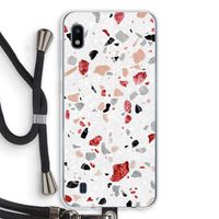 Terrazzo N°12: Samsung Galaxy A10 Transparant Hoesje met koord
