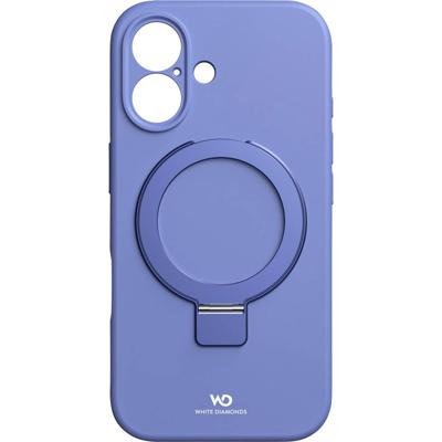 White Diamonds Cover Mag Urban Stand Case für Apple iPhone 16, Blau Backcover Apple iPhone 16 Blauw