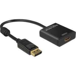 DeLOCK 62607 video kabel adapter 0,2 m DisplayPort HDMI Type A (Standaard) Zwart