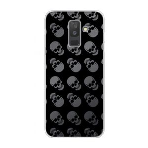 Musketon Skulls: Samsung Galaxy A6 Plus (2018) Transparant Hoesje