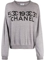 CHANEL Pre-Owned sweat à logo imprimé (années 1990) - Gris - thumbnail