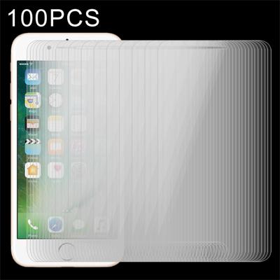 100 stuks voor iPhone 8 Plus & iPhone 7 Plus 0 26 mm 9H oppervlakte hardheid 2.5D explosieveilige getemperd glas Non-full Screen Film