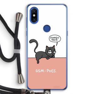 GSM poes: Xiaomi Mi Mix 3 Transparant Hoesje met koord
