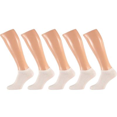 15x Paar witte heren sneakersokken/enkelsokken maat 41-46