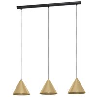 EGLO Narices hangende plafondverlichting Flexibele montage E27 40 W Zwart, Goud - thumbnail