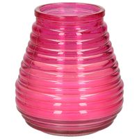 Tafelkaars Lowboy - roze - glas - 9 x 10,5 cm - binnen/buiten   -