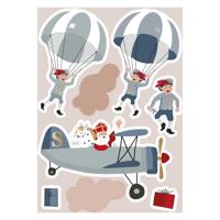 Haza Witbaard Raamstickers sint & co.