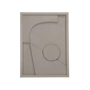 HD Collection Wanddeco D Abstract - Grijs - Papier - 30x40x3cm (BxHxD)