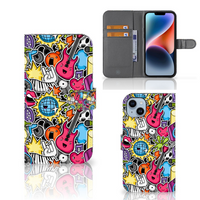 iPhone 15 Plus Wallet Case met Pasjes Punk Rock