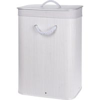 Witte bamboe wasmand 60 liter - thumbnail