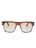 TOM FORD Eyewear lunettes de soleil Edwin à monture carrée - Marron - thumbnail