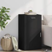 Dressoir 50x42,5x93 cm bewerkt hout zwart