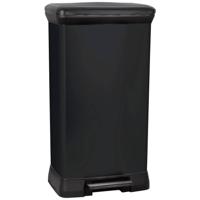 Curver Deco bin metalics 246364 Afvalbak 50 l (b x h x d) 390 x 720 x 290 mm Zwart 1 stuk(s)