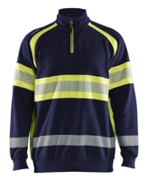 Blåkläder High-Vis Sweater 35531158 | Marine/High-Vis Geel | Maat M - 7330509830642