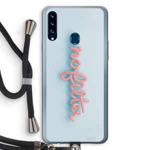 #nofilter: Samsung Galaxy A20s Transparant Hoesje met koord