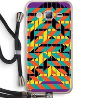 Skew Bee 2: Samsung Galaxy J3 (2016) Transparant Hoesje met koord