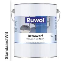 Ruwol Betonverf Standaard Wit 5 liter