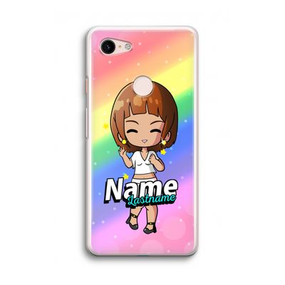 Chibi Maker vrouw: Google Pixel 3 Transparant Hoesje