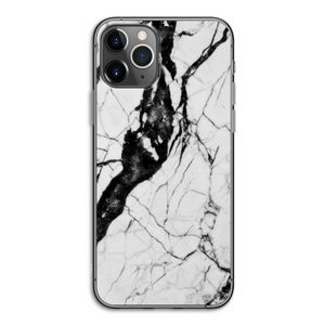 Witte marmer 2: iPhone 11 Pro Transparant Hoesje