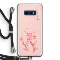 Giving Flowers: Samsung Galaxy S10e Transparant Hoesje met koord