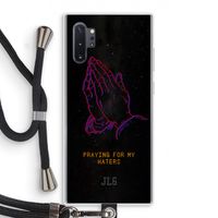 Praying For My Haters: Samsung Galaxy Note 10 Plus Transparant Hoesje met koord Praying For My Haters: Samsung Galaxy Note 10 Plus Transparant Hoesje met koord