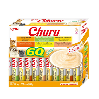 INABA Churu Variety box Chicken - Kattensnoepje - 60 x 14g