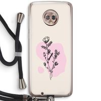 Roses are red: Motorola Moto G6 Transparant Hoesje met koord
