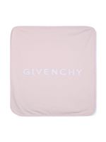 Givenchy Kids couverture en coton à logo imprimé - Rose - thumbnail