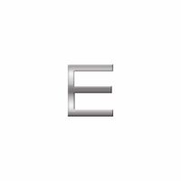 Kleine alfabet stickers letter E