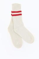 Mell O Cashmere sokken 210104 wit/rood