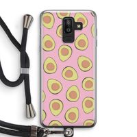 Dancing avocados: Samsung Galaxy J8 (2018) Transparant Hoesje met koord