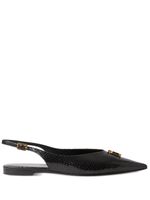 Burberry Slingback ballerina's met puntige neus - Zwart - thumbnail