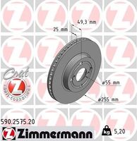 Remschijf Coat Z 590257520