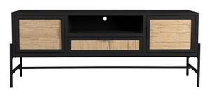 Dutchbone TV-meubel 'Yasu' Rattan, 148cm, kleur Zwart