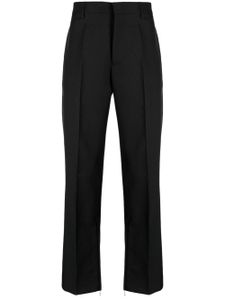 Off-White pantalon de costume à détail de zip - Noir