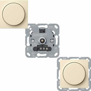 Gira LED dimmer 245000 voor LED lampen max 100W met dimknop creme glanzend