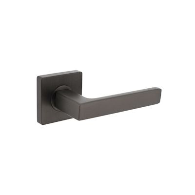 Intersteel Deurklink Hera op vierkante rozet antraciet grijs