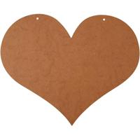 Creativ Company Hart, afm 50x40 cm, dikte 5 mm, 1 stuk