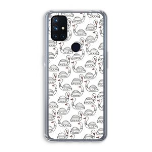 Zwanen: OnePlus Nord N10 5G Transparant Hoesje