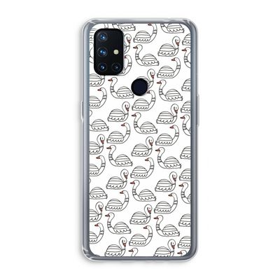 Zwanen: OnePlus Nord N10 5G Transparant Hoesje