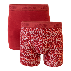 Zaccini Underwear 2-pack boxershorts v-sign