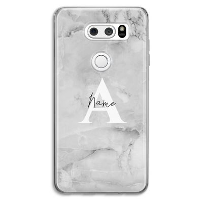Ivory Marble: LG V30 Transparant Hoesje