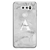 Ivory Marble: LG V30 Transparant Hoesje