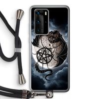 Volle maan: Huawei P40 Pro Transparant Hoesje met koord